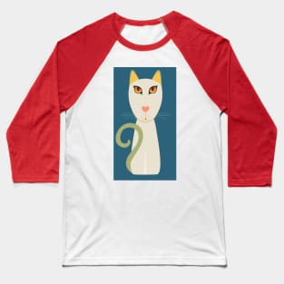 CAT WITH QUESTION MARK TAIL #3 Baseball T-Shirt